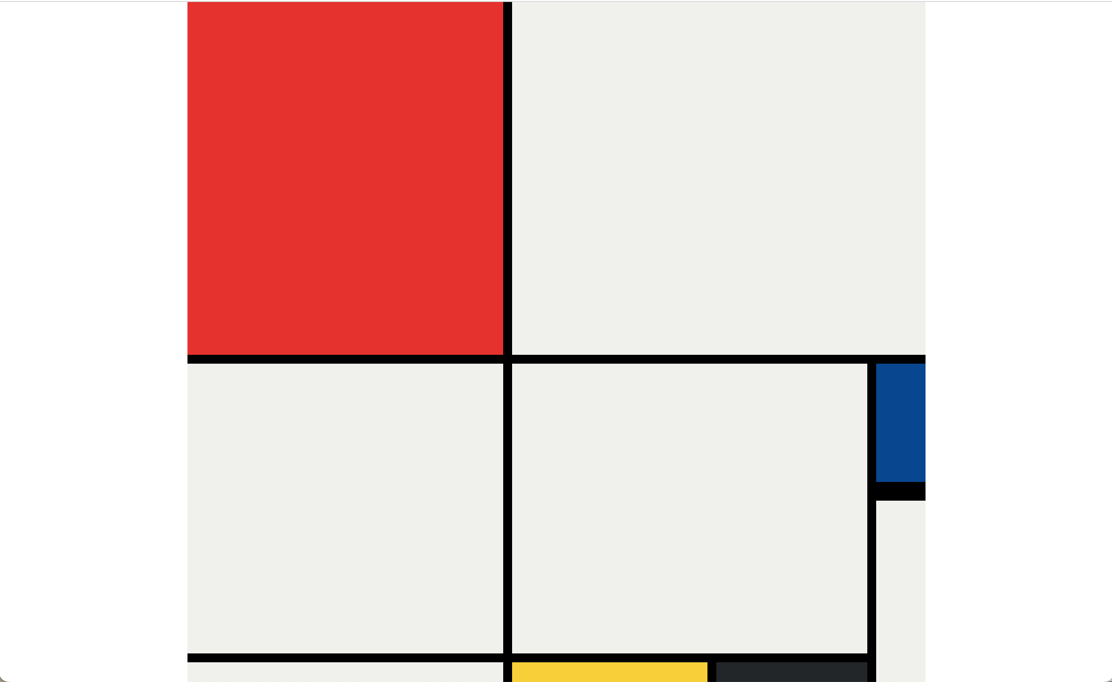 screenshot of Mondrian reproduction